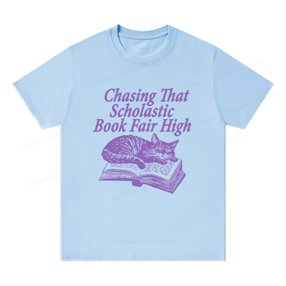 Pagewings Chasing That Scholastic Book Fair High Unisex Classic T-shirt