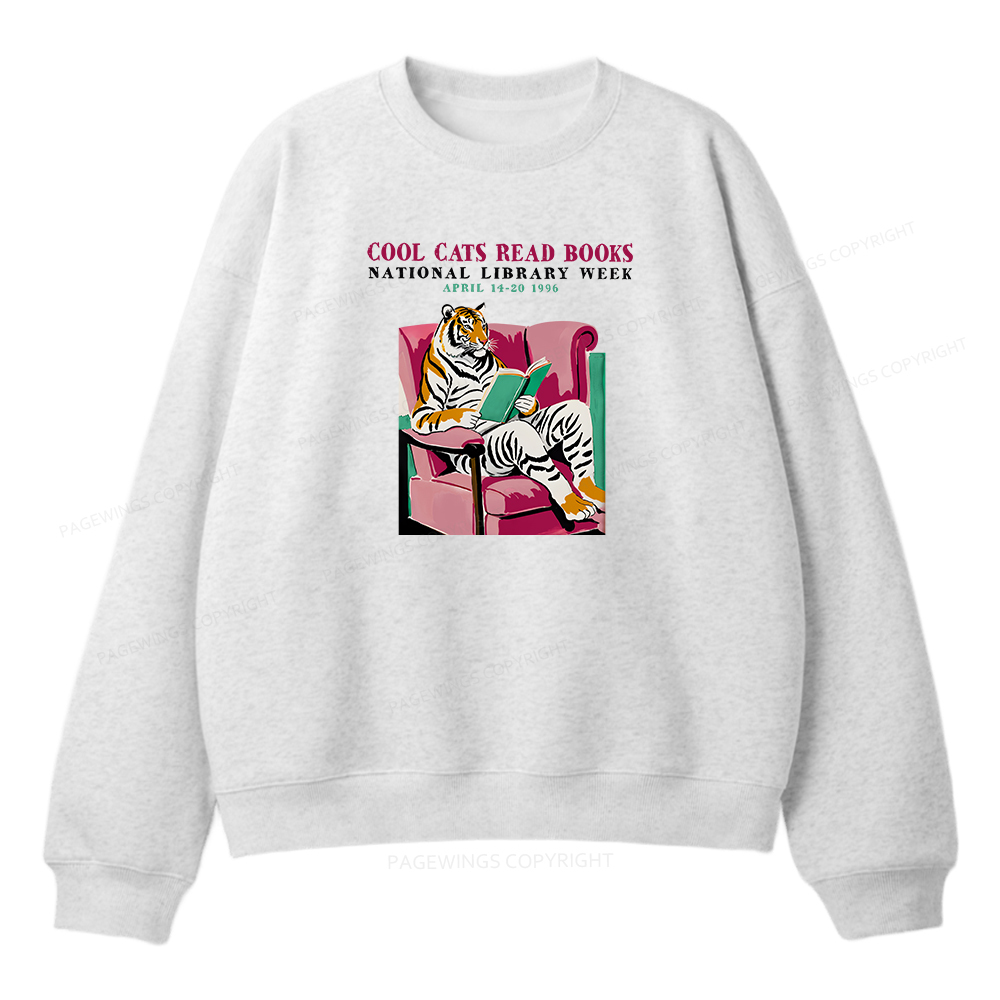 Pagewings Library Week Poster 1996 Unisex Fleece Sweatshirt Set 