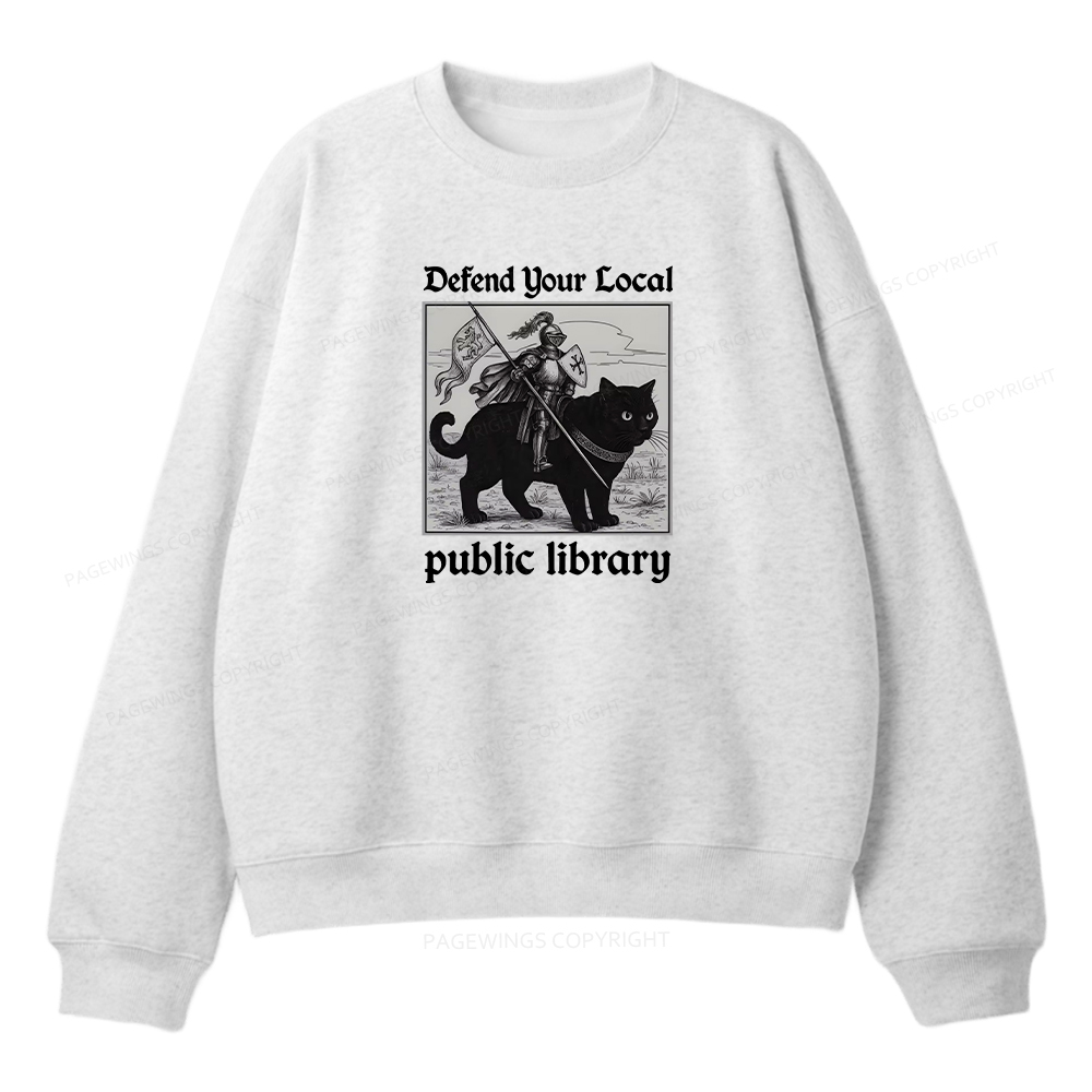 Pagewings Defend Your Local public library Unisex Fleece Sweatshirt Set 
