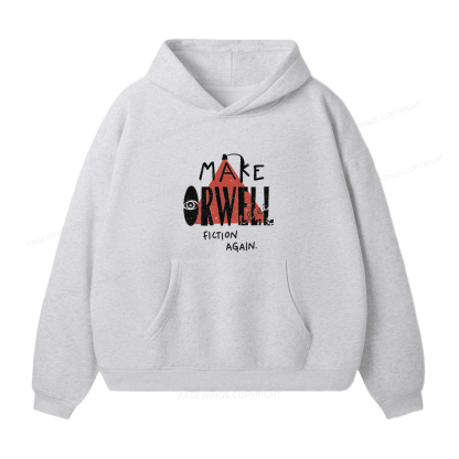 Pagewings Make Orwell Fiction Again Unisex Fleece Hoodie Set