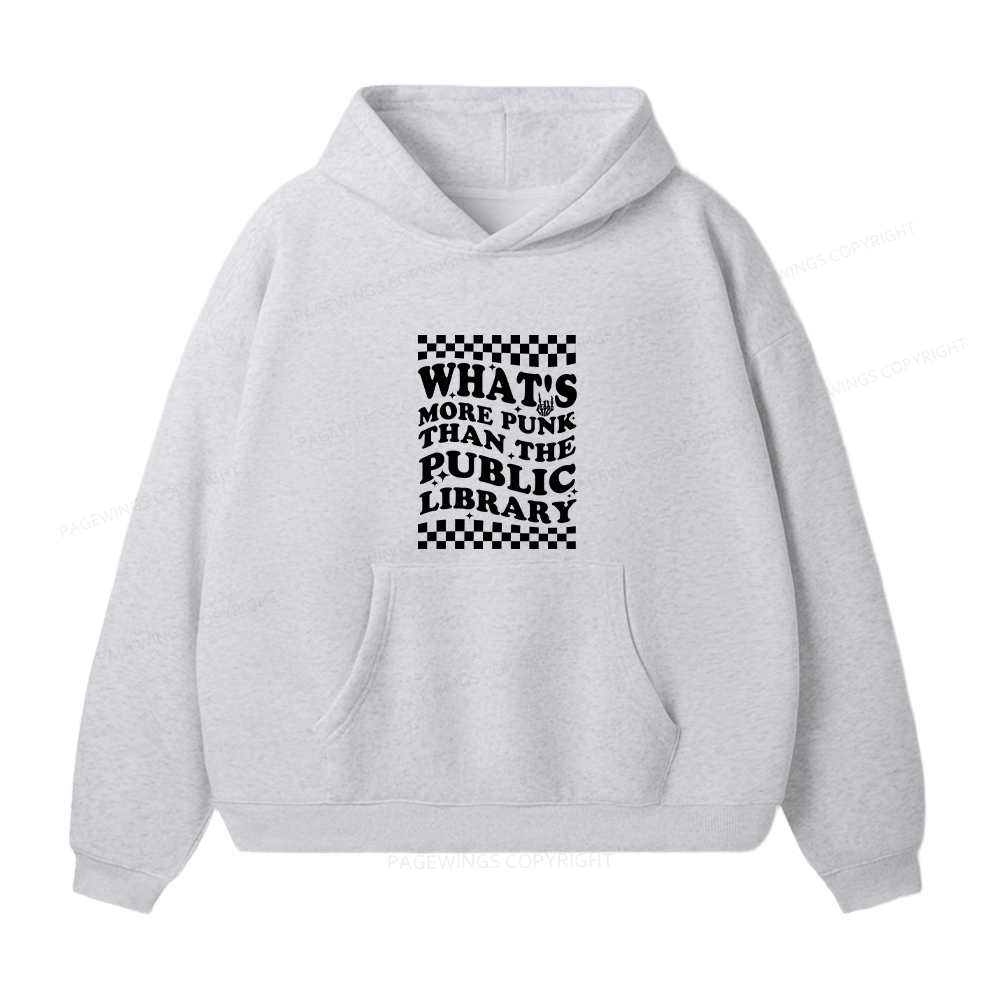 Pagewings Punk The Public Library Unisex Fleece Hoodie Set