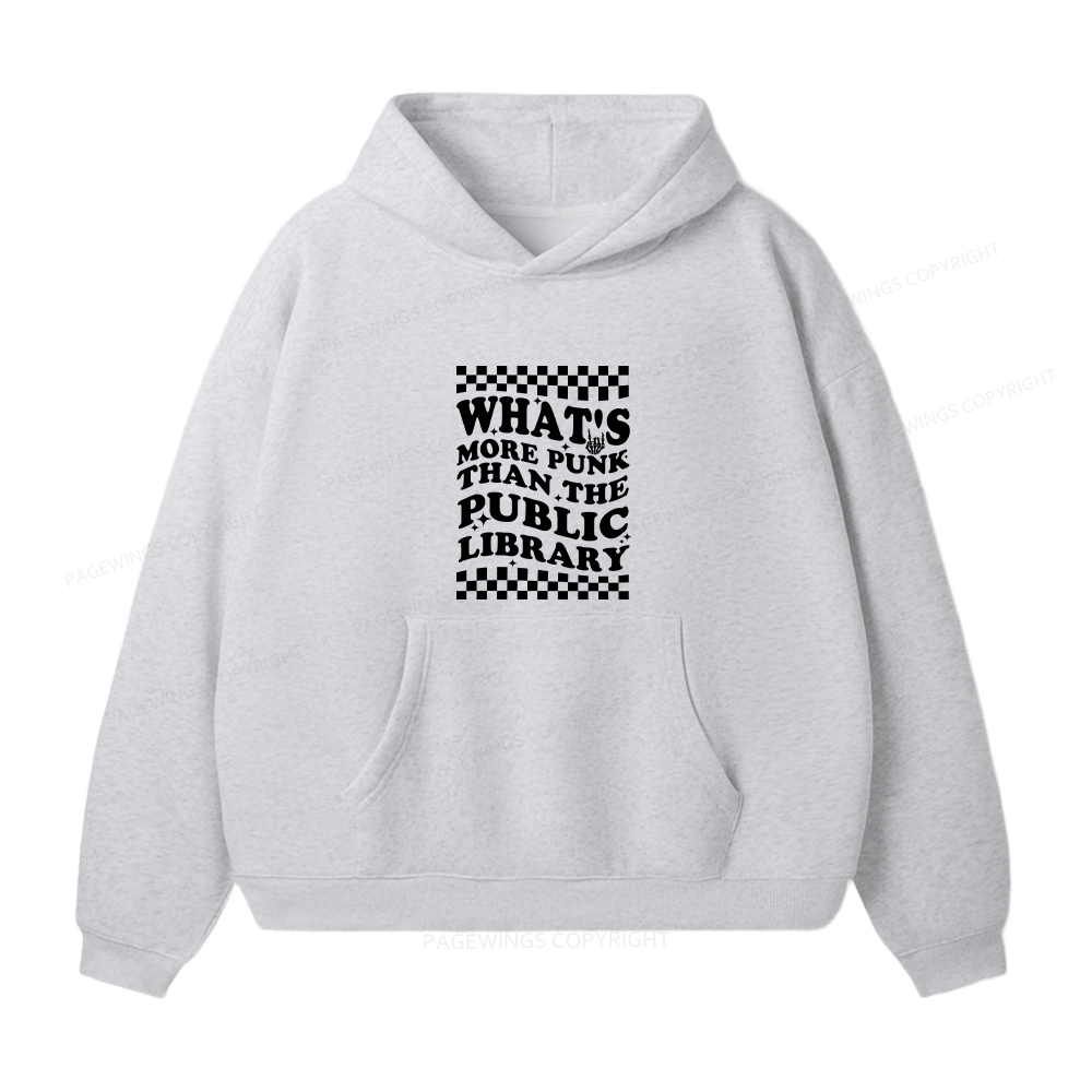 Pagewings Punk The Public Library Unisex Fleece Hoodie Set