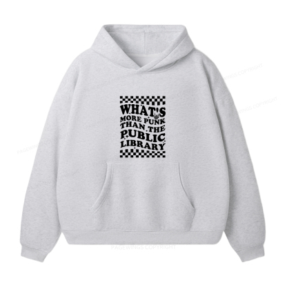 Pagewings Punk The Public Library Unisex Fleece Hoodie Set