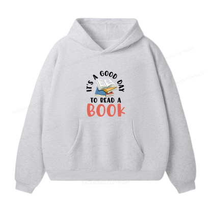Pagewings It’s a Good Day to Read a Book Unisex Fleece Hoodie Set