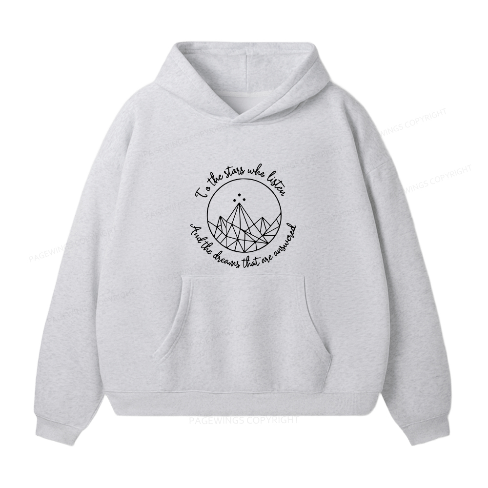 Pagewings To The Stars Who Listen Unisex Fleece Hoodie Set