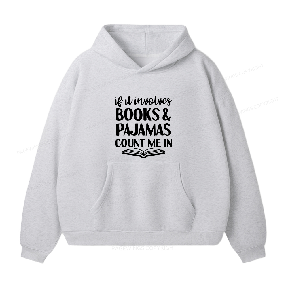 Pagewings Books And Pajamas Unisex Fleece Hoodie Set