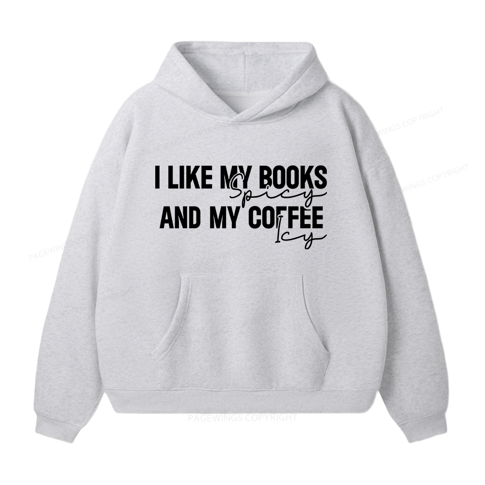 Pagewings I Like My Books And My Coffee Unisex Fleece Hoodie Set