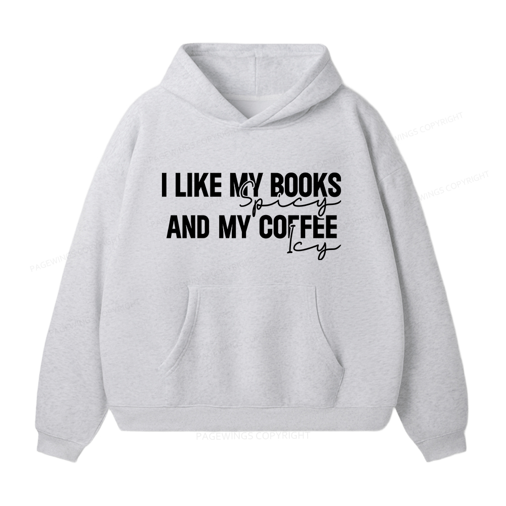Pagewings I Like My Books And My Coffee Unisex Fleece Hoodie Set