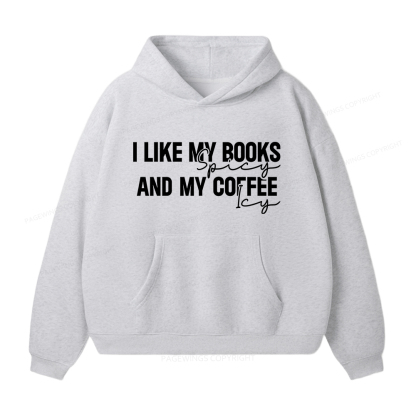 Pagewings I Like My Books And My Coffee Unisex Fleece Hoodie Set