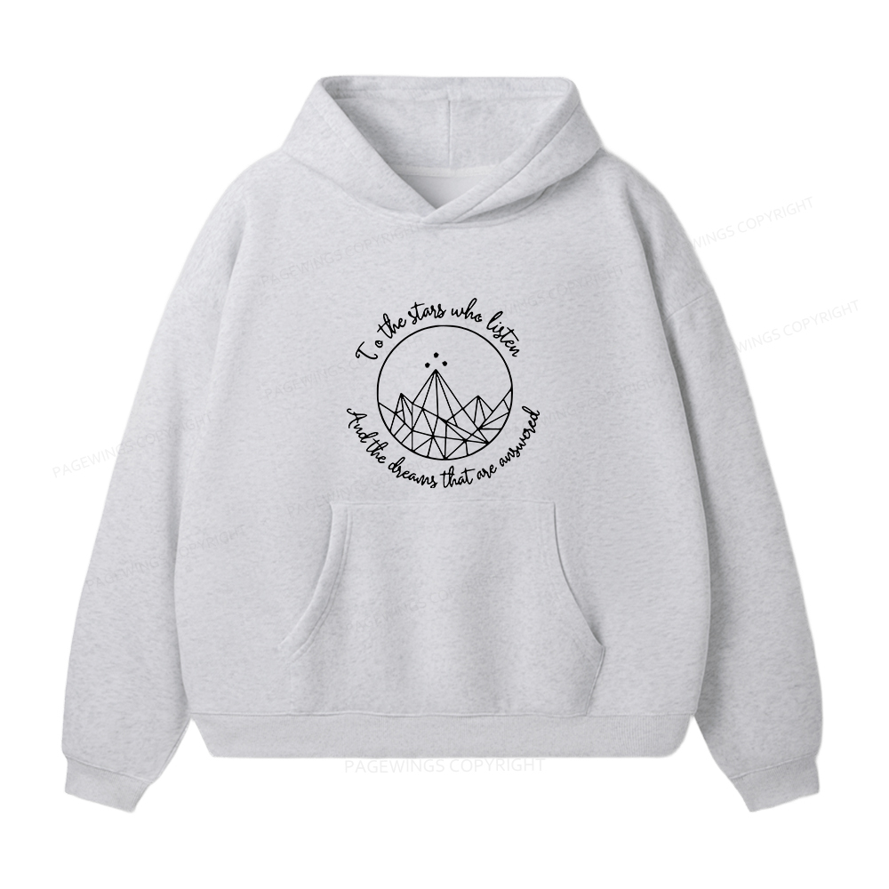 Pagewings To The Stars Who Listen Unisex Fleece Hoodie Set