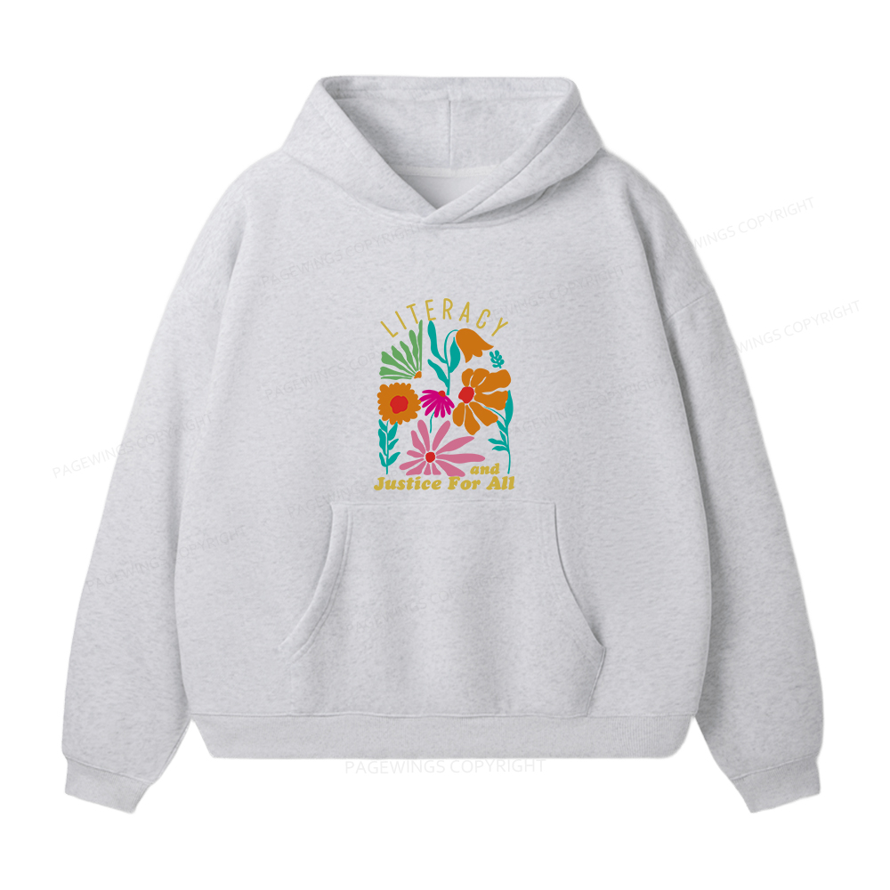 Pagewings Literacy And Justice Unisex Fleece Hoodie Set