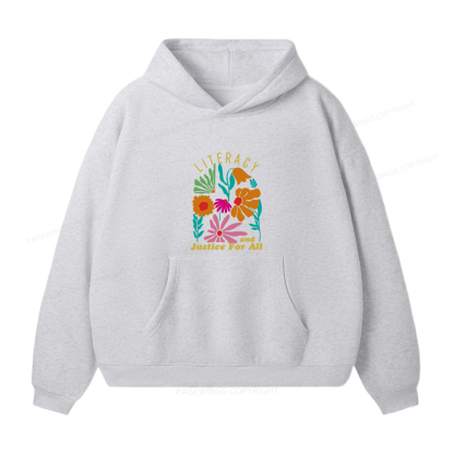 Pagewings Literacy And Justice Unisex Fleece Hoodie Set