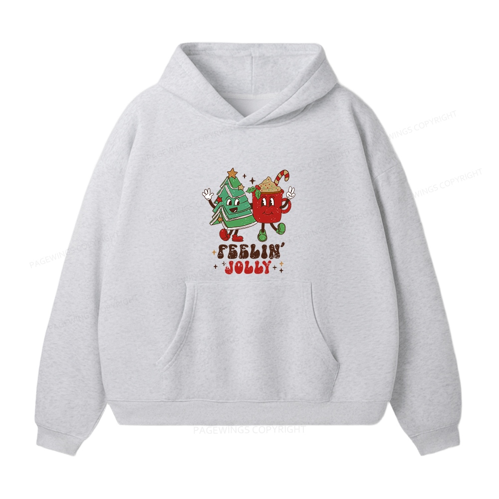 Pagewings Feeling Jolly Unisex Fleece Hoodie Set