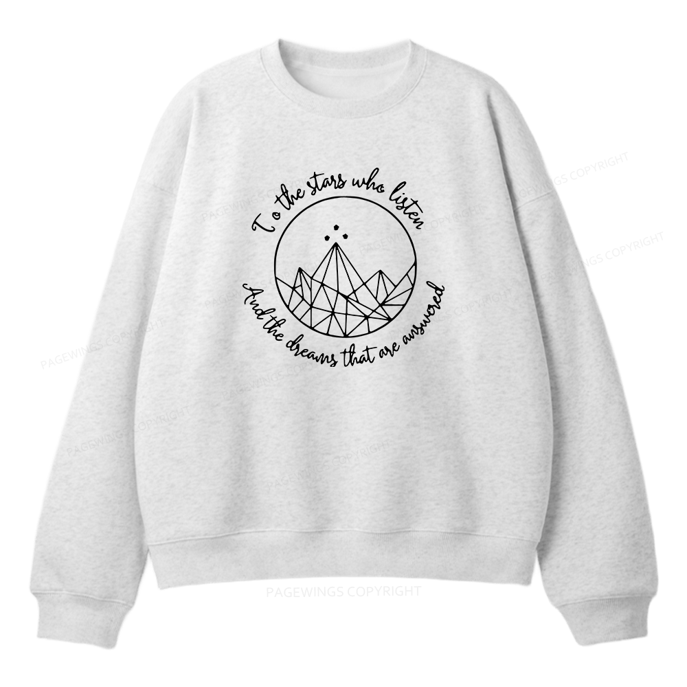 Pagewings To The Stars Who Listen Unisex Fleece Sweatshirt Set 