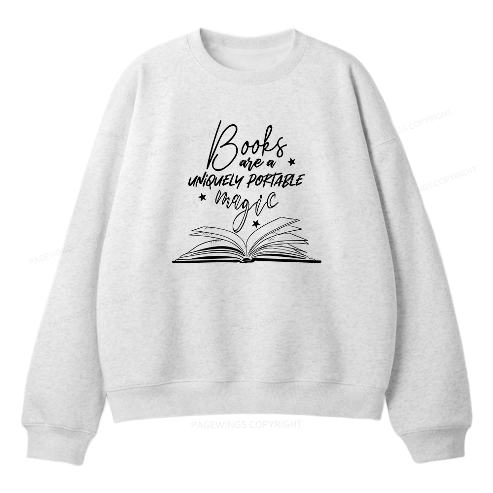Pagewings Books Are A Uniquely Portable Magic Unisex Fleece Sweatshirt Set 