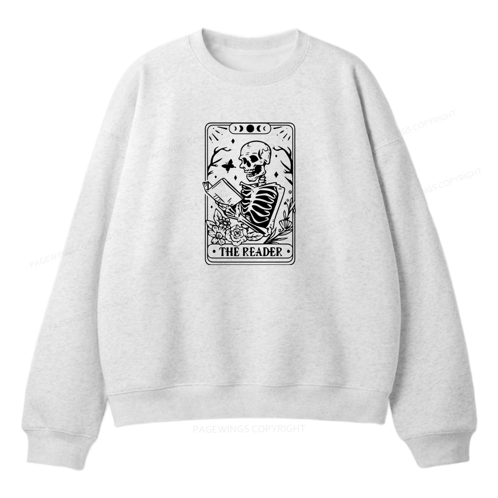 Pagewings Halloween The Reader Tarot Card Unisex Fleece Sweatshirt Set 