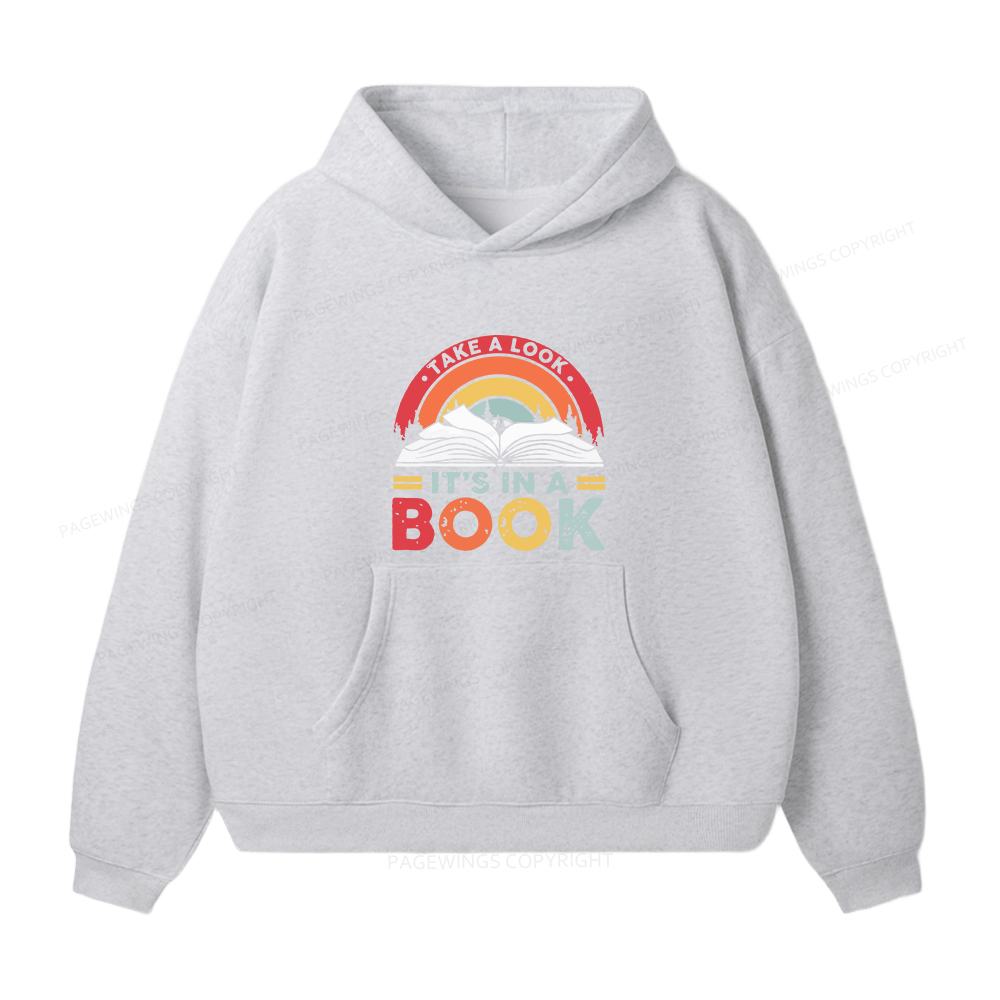 Pagewings Take A Look It's In A Book Unisex Fleece Hoodie Set