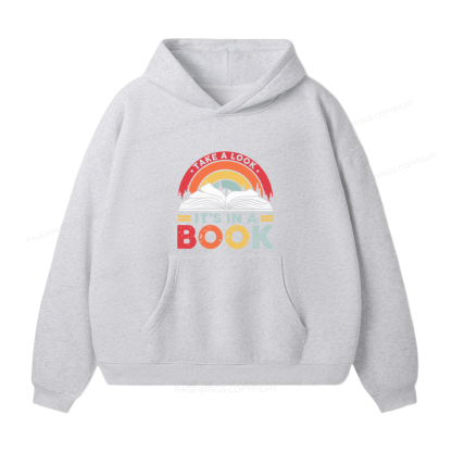 Pagewings Take A Look It's In A Book Unisex Fleece Hoodie Set