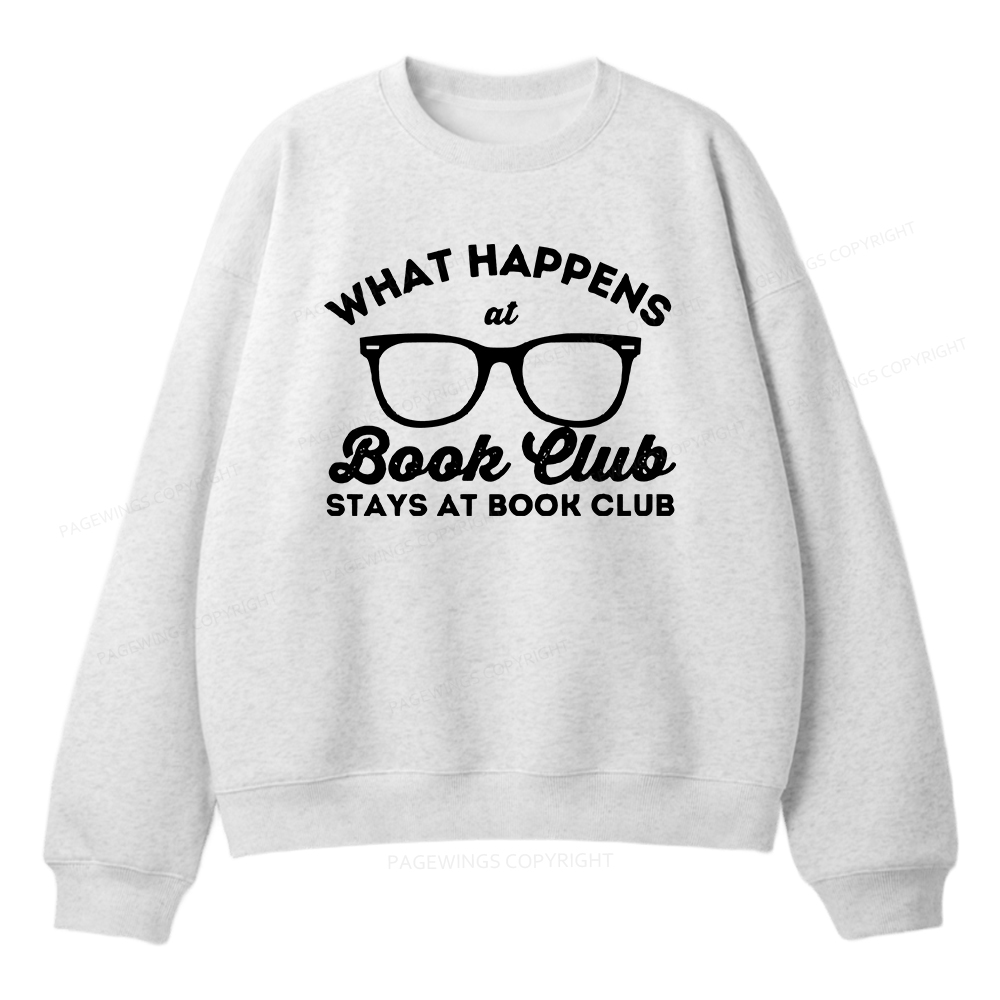 Pagewings What Happens At Book Club Unisex Fleece Sweatshirt Set 