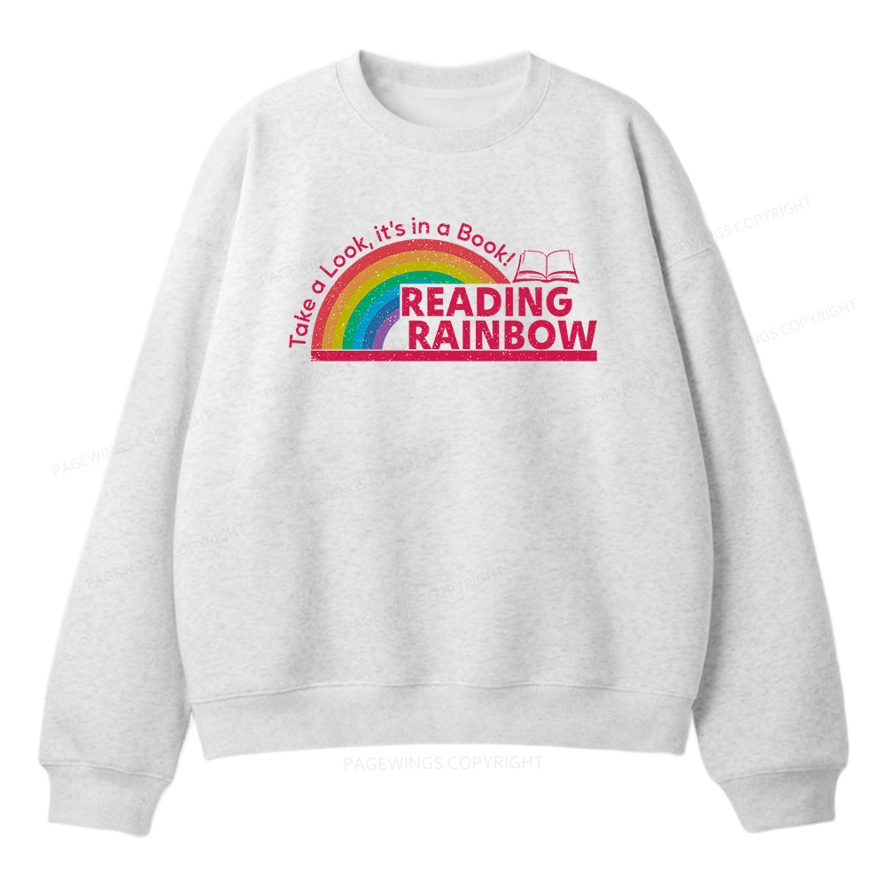 Pagewings Reading Rainbow Unisex Fleece Sweatshirt Set 