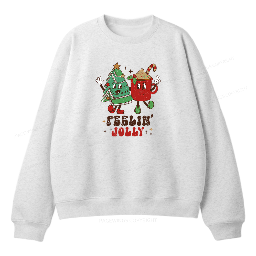 Pagewings Feeling Jolly Unisex Fleece Sweatshirt Set 