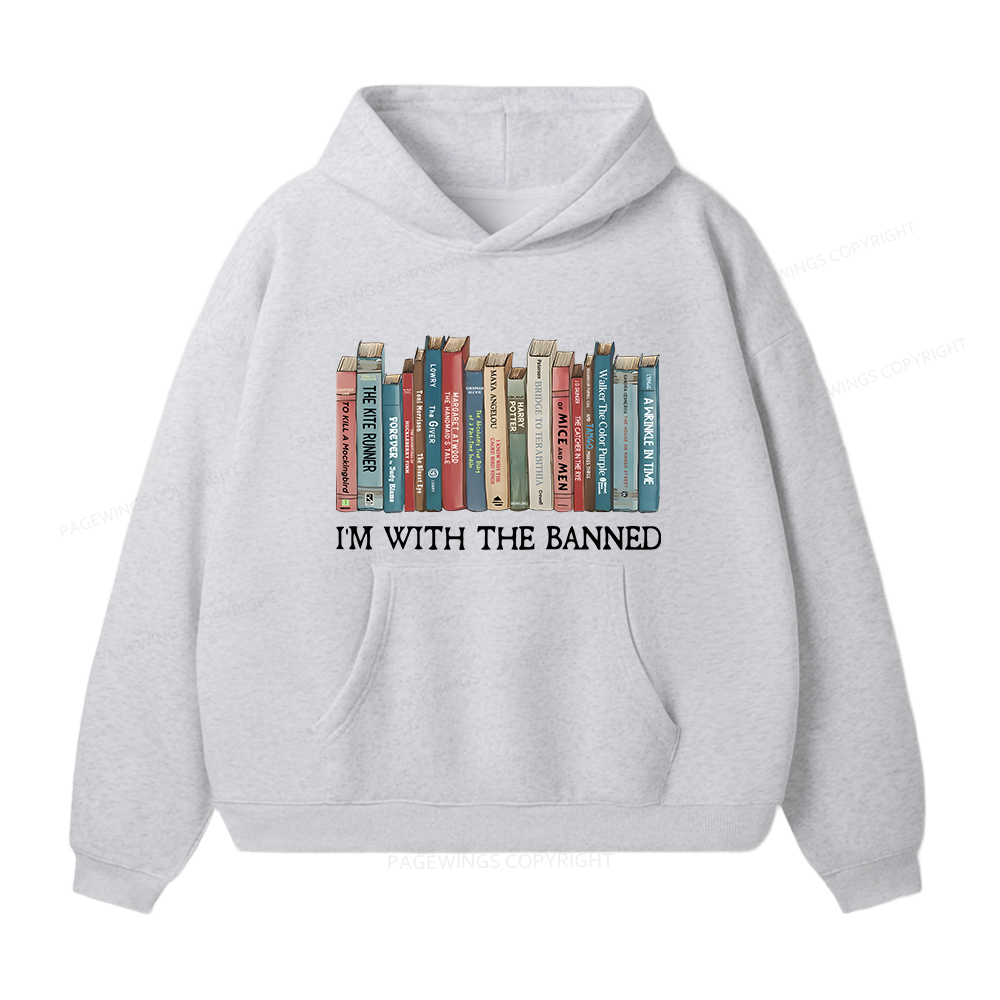 Pagewings I'm With The Banned Unisex Fleece Hoodie Set