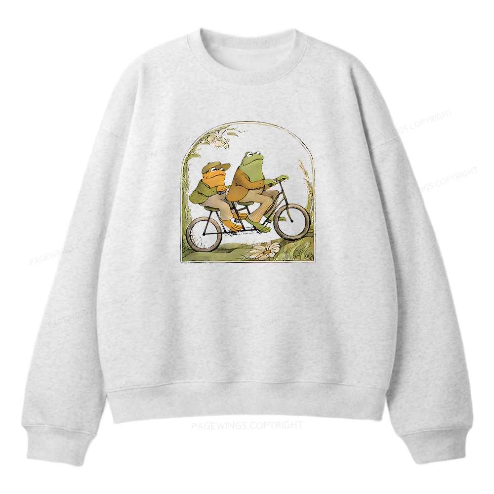 Pagewings Frog And Toad Book Vintage Unisex Fleece Sweatshirt Set 