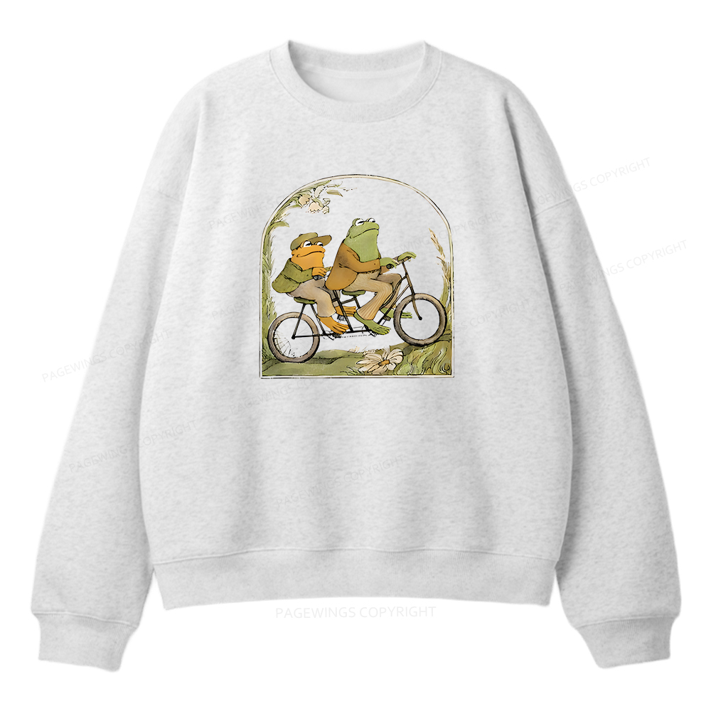 Pagewings Frog And Toad Book Vintage Unisex Fleece Sweatshirt Set 