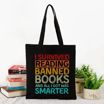 Pagewings I Survived Reading Banned Books And All I Got Was Smarter Tote Bag