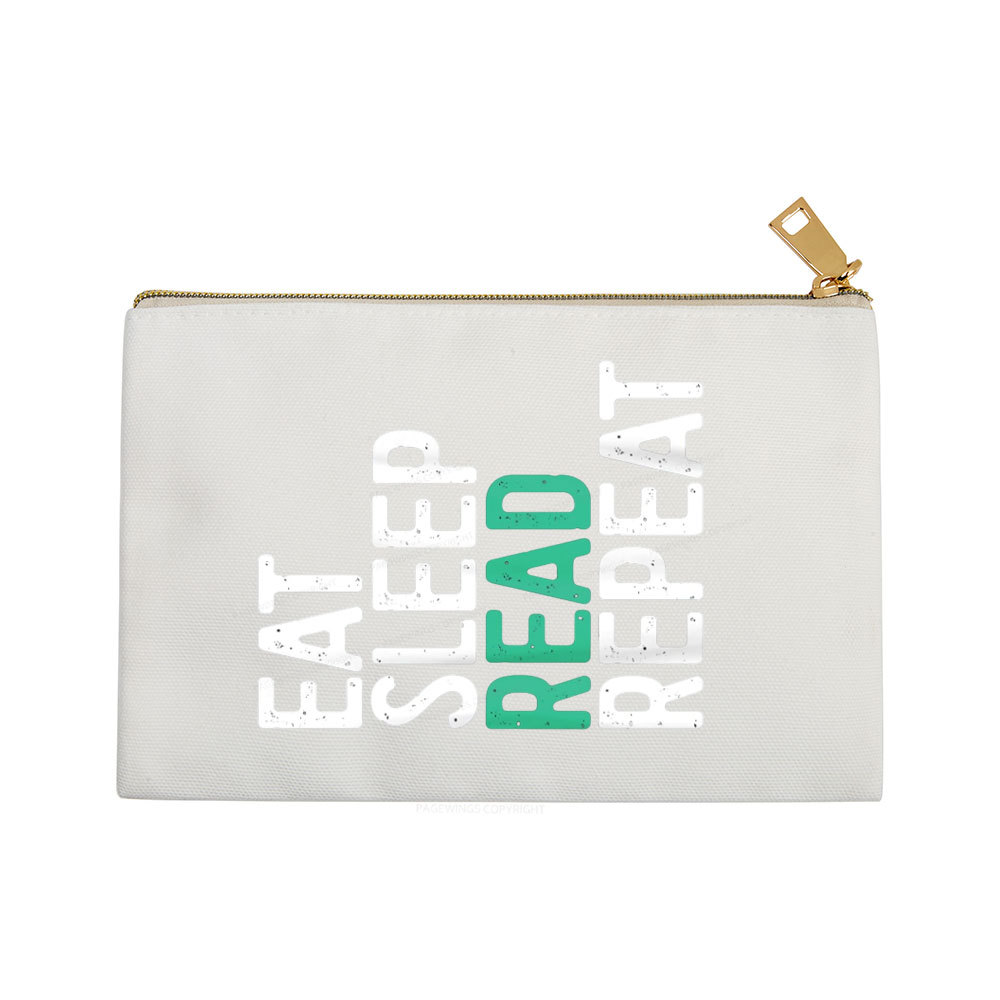 Pagewings Eat Sleep Read Repeat Pouch