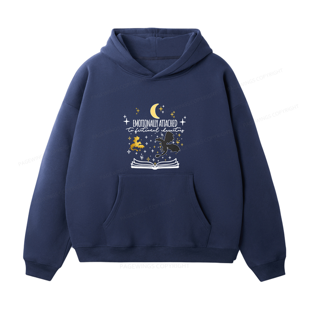 Pagewings Fourth Wing Dragon Unisex Fleece Hoodie Set