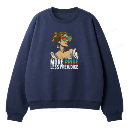 Pagewings More Pride Less Prejudice Unisex Fleece Sweatshirt Set 