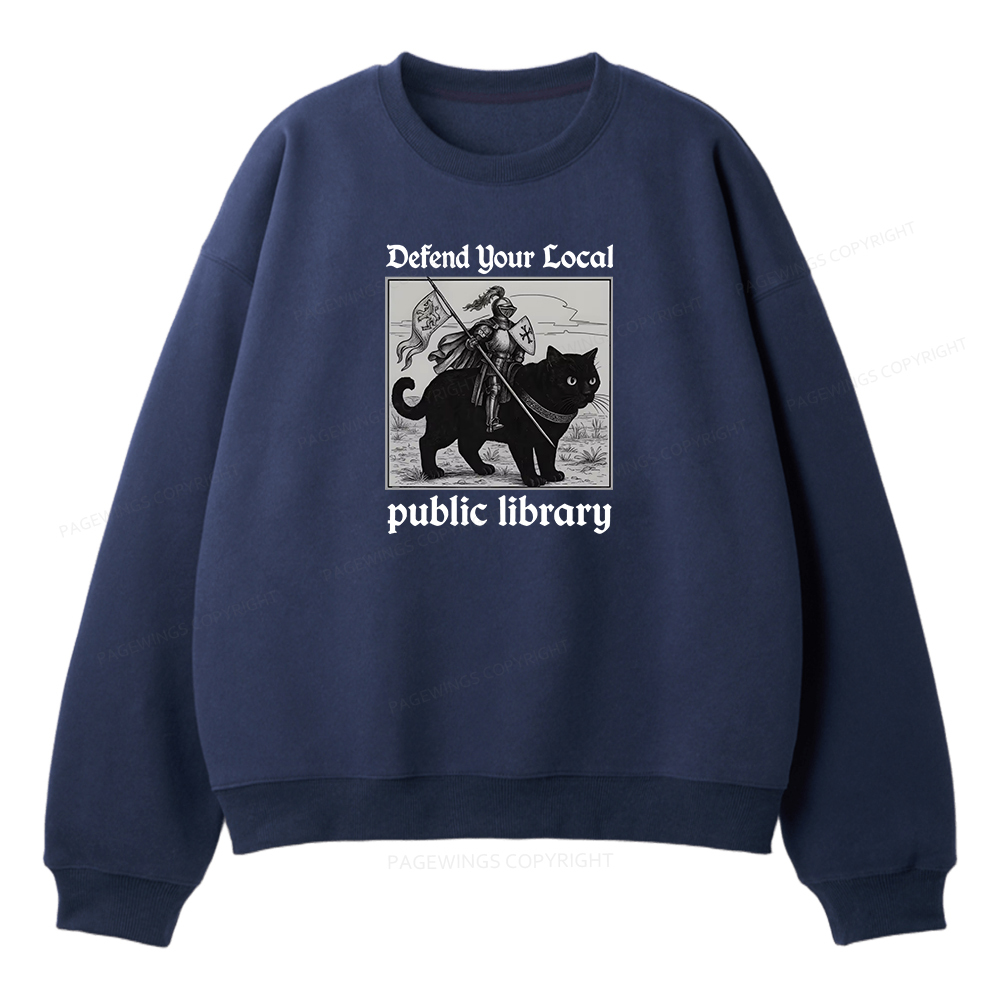 Pagewings Defend Your Local public library Unisex Fleece Sweatshirt Set 