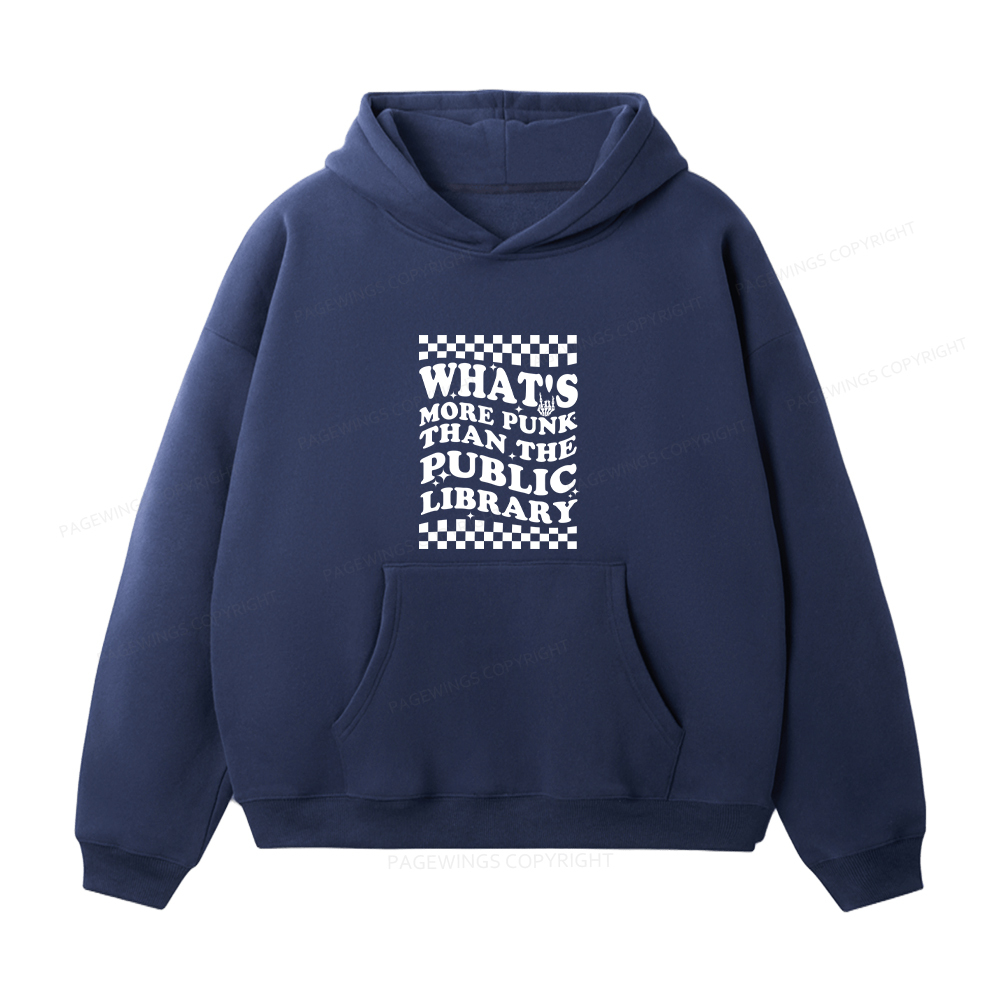 Pagewings Punk The Public Library Unisex Fleece Hoodie Set