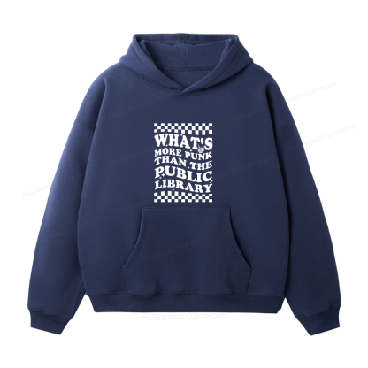 Pagewings Punk The Public Library Unisex Fleece Hoodie Set