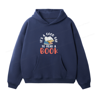 Pagewings It’s a Good Day to Read a Book Unisex Fleece Hoodie Set