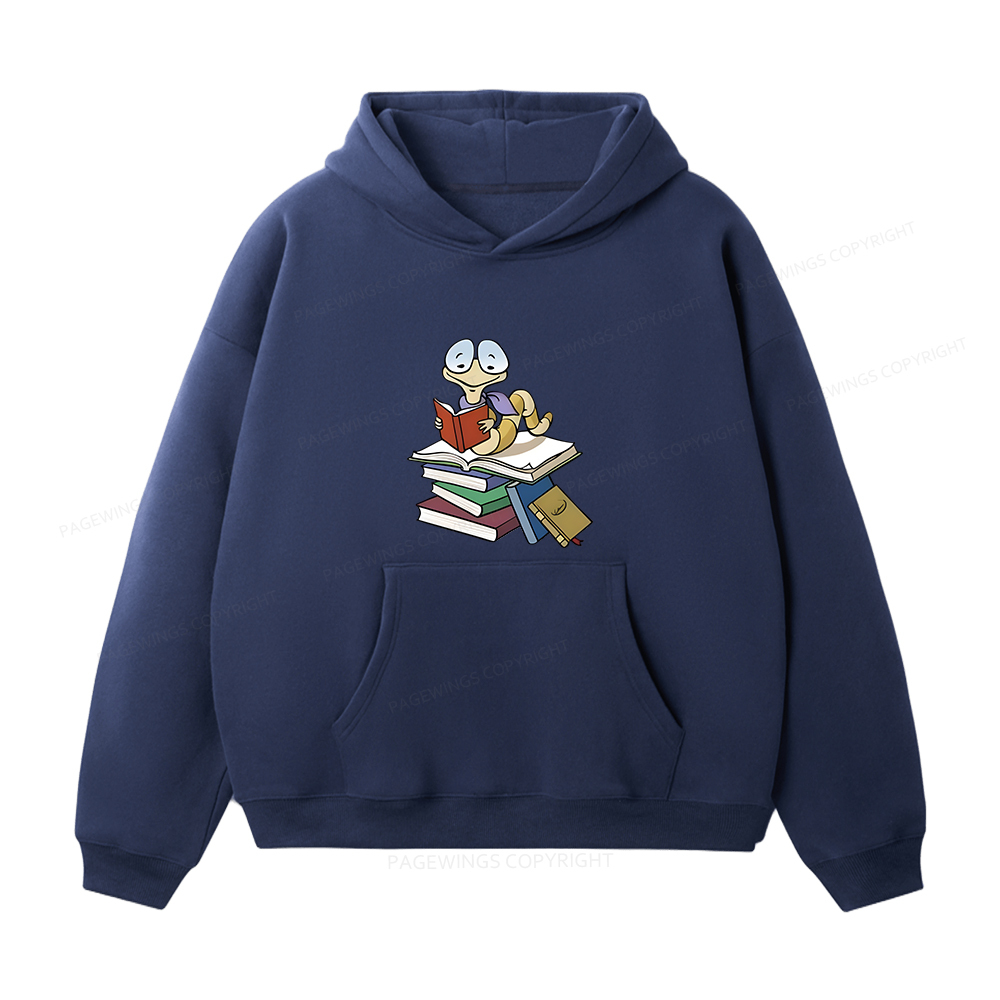 Pagewings Reading Snail and Book Unisex Fleece Hoodie Set