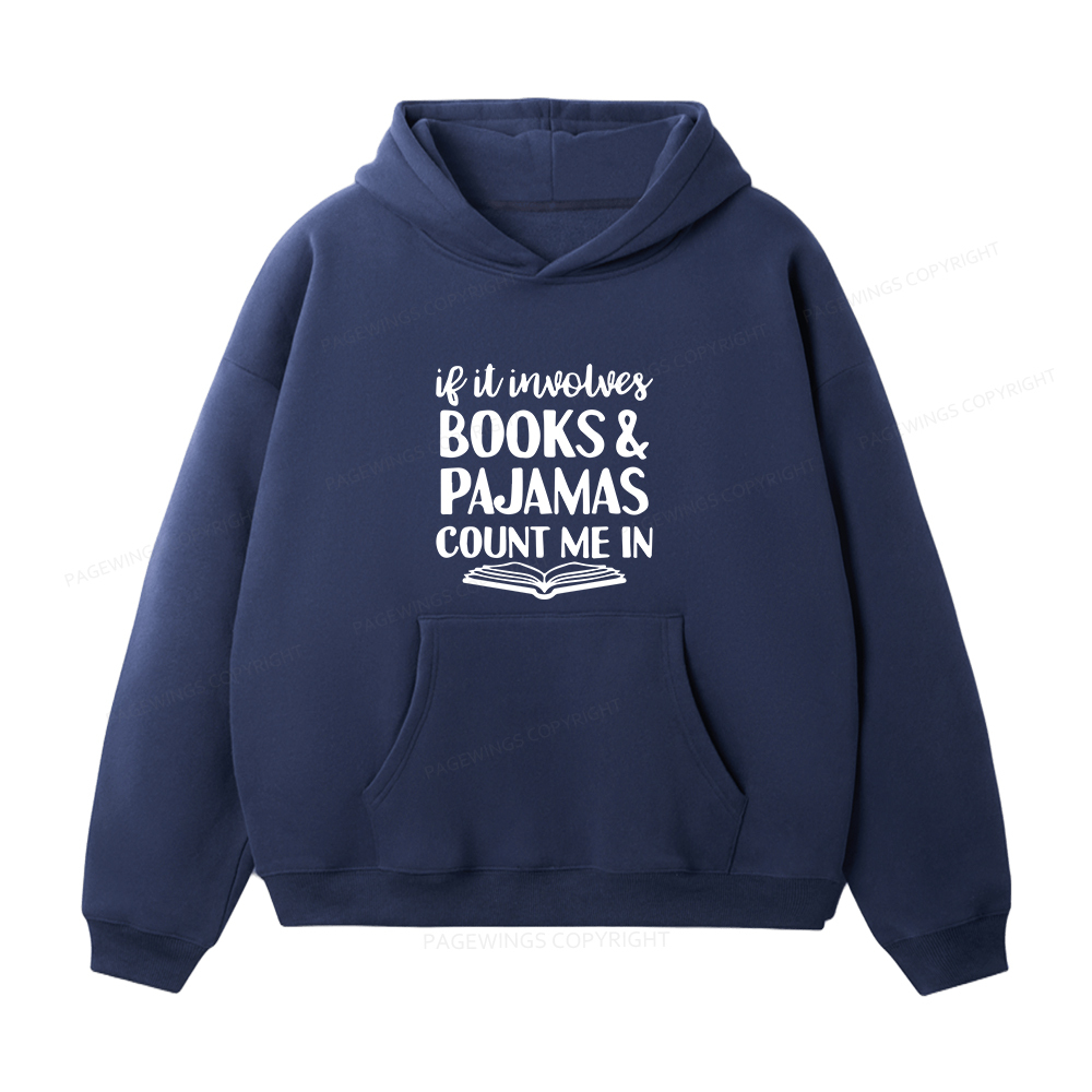 Pagewings Books And Pajamas Unisex Fleece Hoodie Set