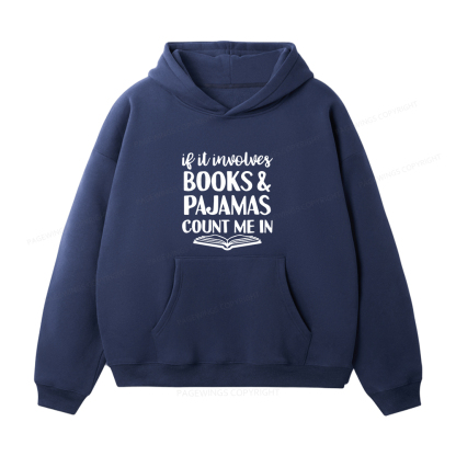 Pagewings Books And Pajamas Unisex Fleece Hoodie Set