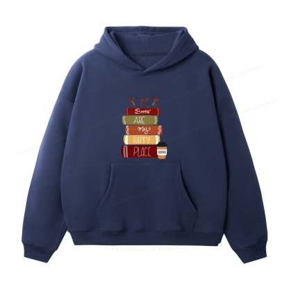 Pagewings Easily Distracted By Cats and Books Unisex Fleece Hoodie Set