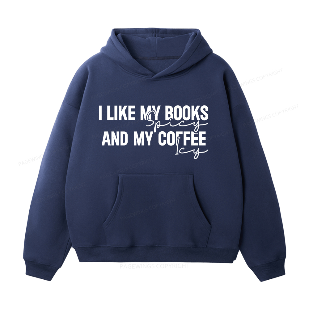 Pagewings I Like My Books And My Coffee Unisex Fleece Hoodie Set