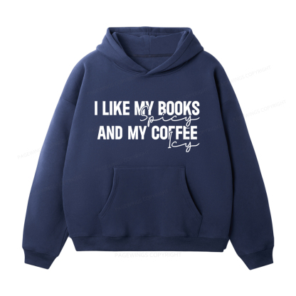 Pagewings I Like My Books And My Coffee Unisex Fleece Hoodie Set