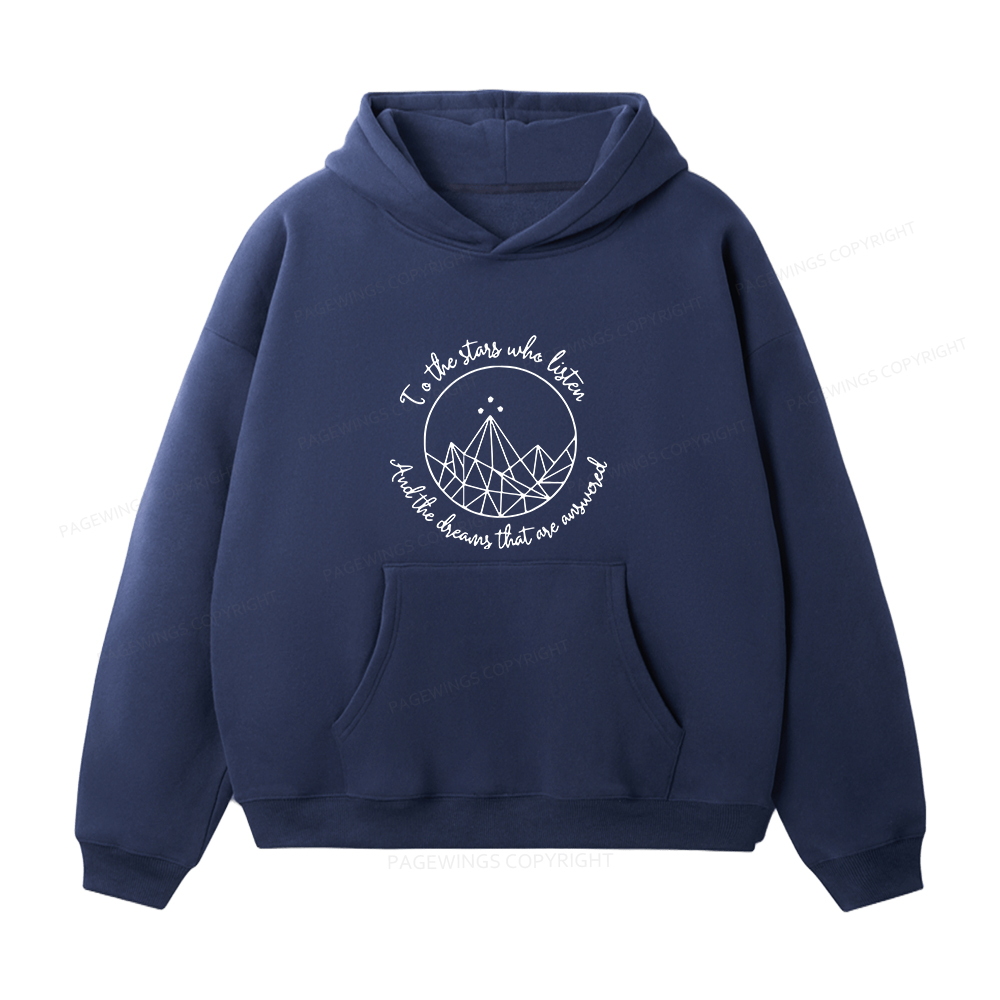 Pagewings To The Stars Who Listen Unisex Fleece Hoodie Set
