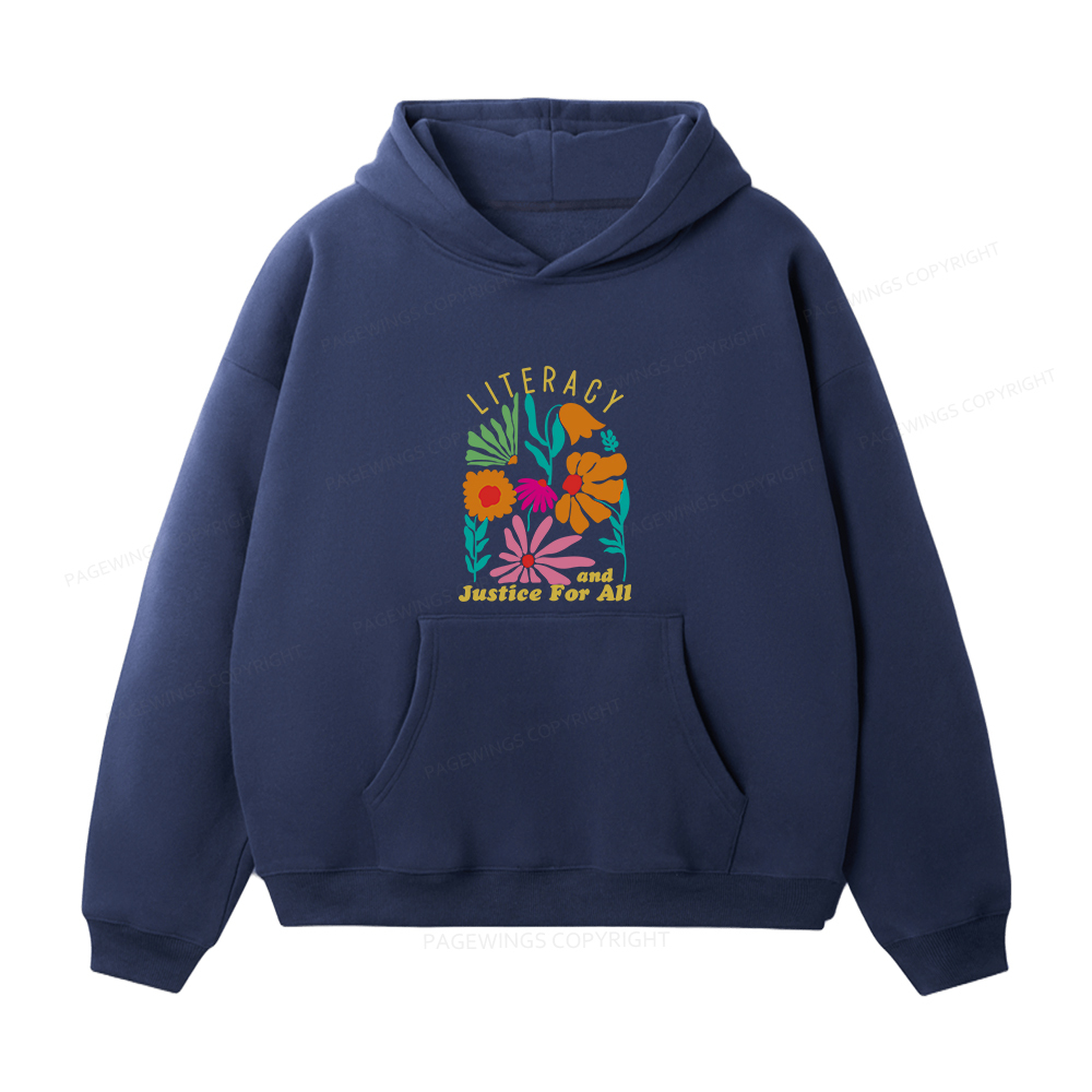 Pagewings Literacy And Justice Unisex Fleece Hoodie Set