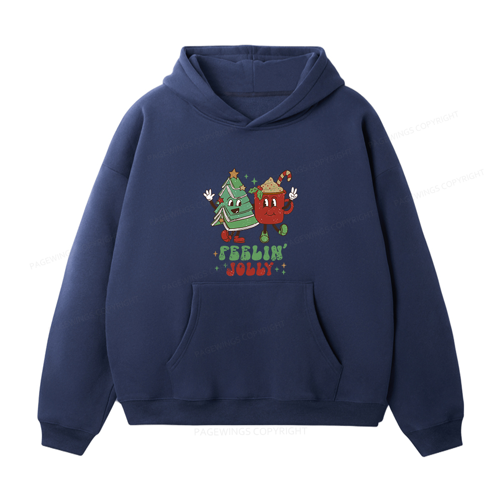 Pagewings Feeling Jolly Unisex Fleece Hoodie Set