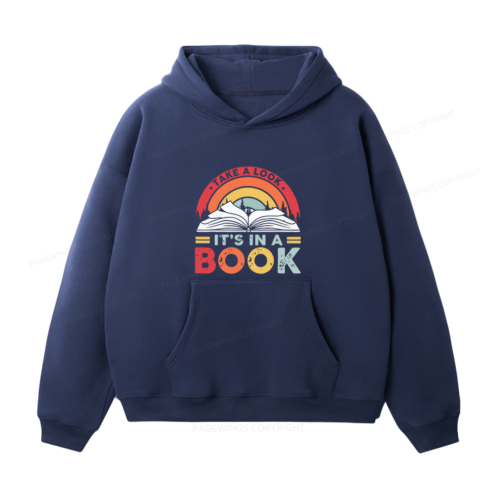 Pagewings Take A Look It's In A Book Unisex Fleece Hoodie Set