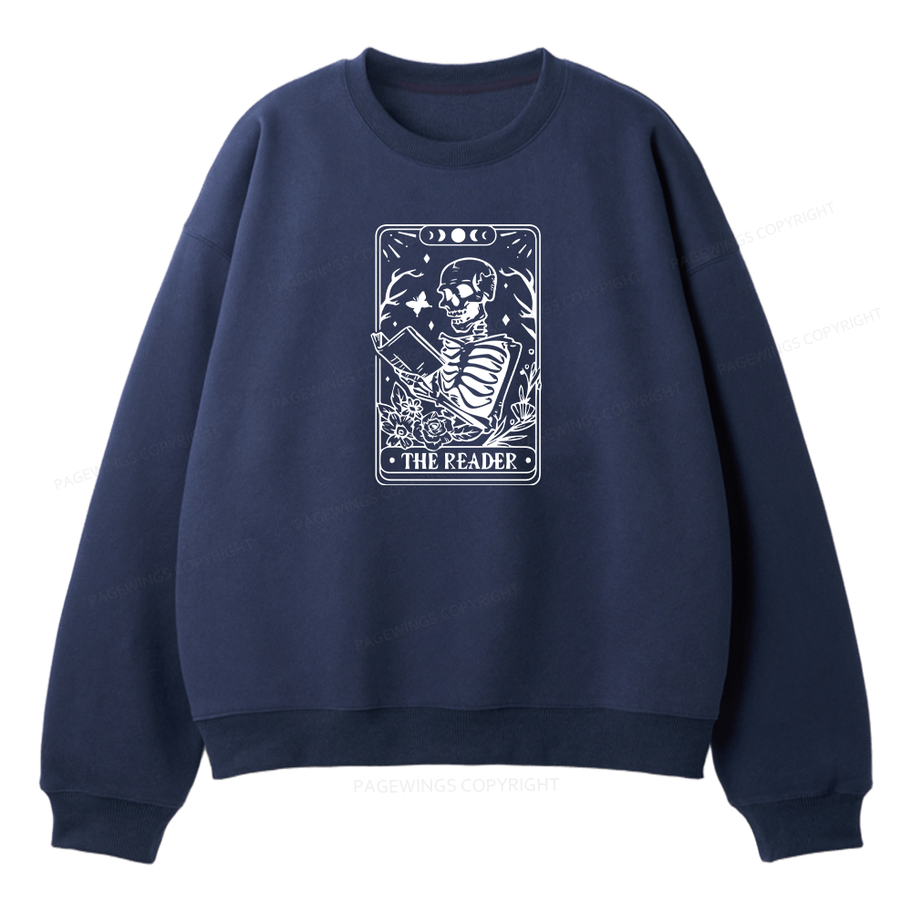 Pagewings Halloween The Reader Tarot Card Unisex Fleece Sweatshirt Set 
