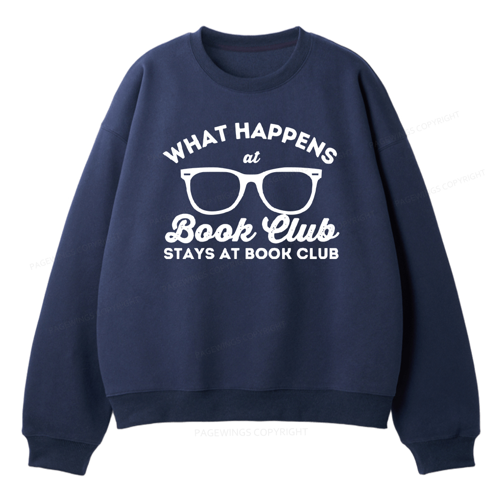 Pagewings What Happens At Book Club Unisex Fleece Sweatshirt Set 