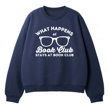 Pagewings What Happens At Book Club Unisex Fleece Sweatshirt Set 