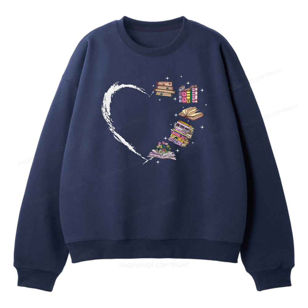 Pagewings Book Lover Unisex Fleece Sweatshirt Set 